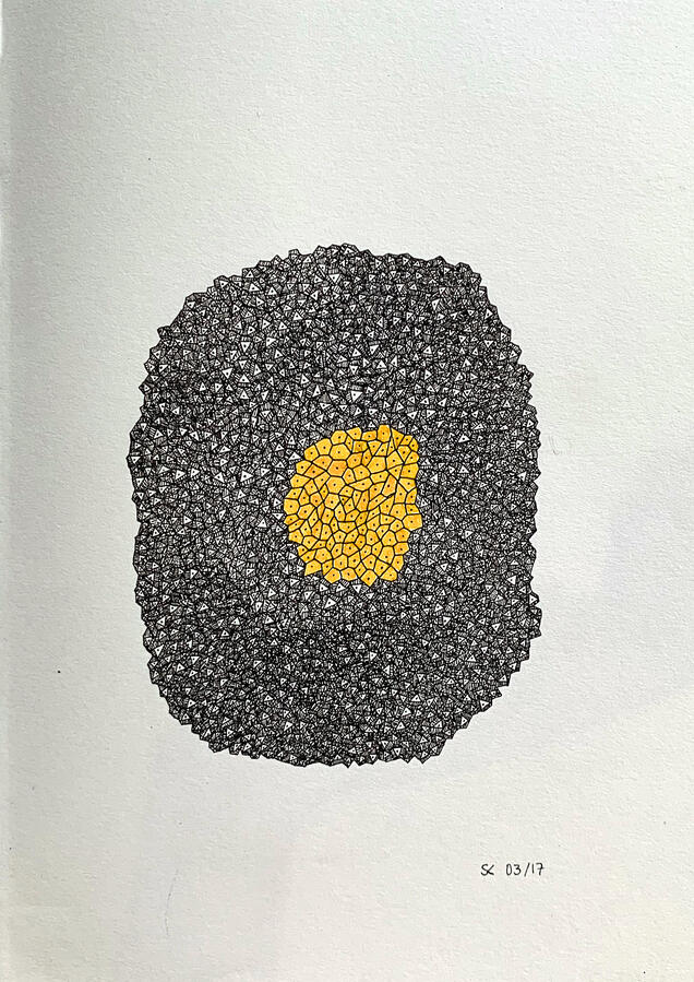 particle iii ~ ink on paper / 2017